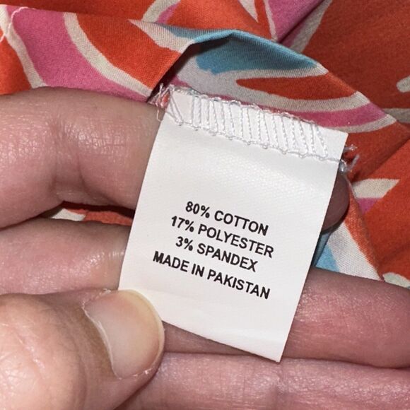 Barbara Gerwit By Tabitha Women’s Sheath Dress Shell Orange Pink Preppy S NWT - Picture 5 of 5